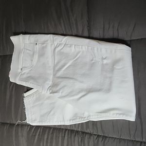 Spanx white distressed jeggings size M